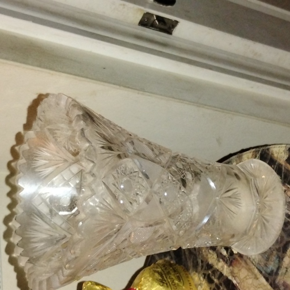 Bohemian Crystal Vase